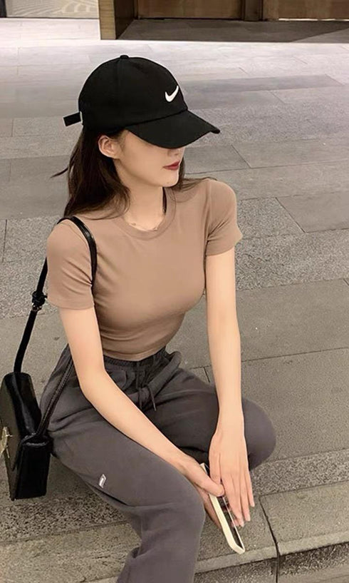 Back Tie Crop Tops